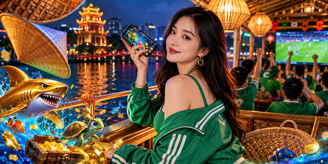 Người dùng Hà Nội đội nón lá xem kèo AFF Cup và esports trên điện thoại di động buổi tối